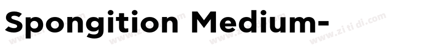Spongition Medium字体转换